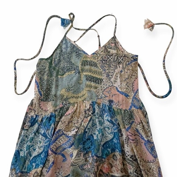 Misa Kali Dress In Blue Print, Maxi dress, Size XS, New, with tag - Picture 12 of 16